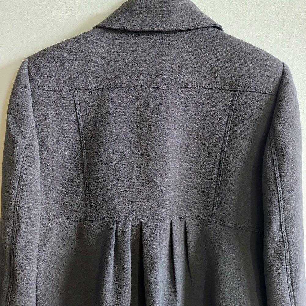 BURBERRY Wool Ruffle Placket Coat - Picture 7 of 14